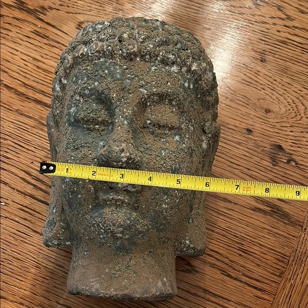 Crate&Barrel Stone Buddha Bohemian Planter Decor